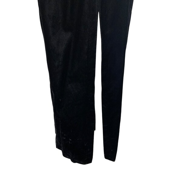 Vintage Steppin Out Black Velvet Evening Dress With Sheer Cap Sleeves and Beaded - Picture 5 of 13